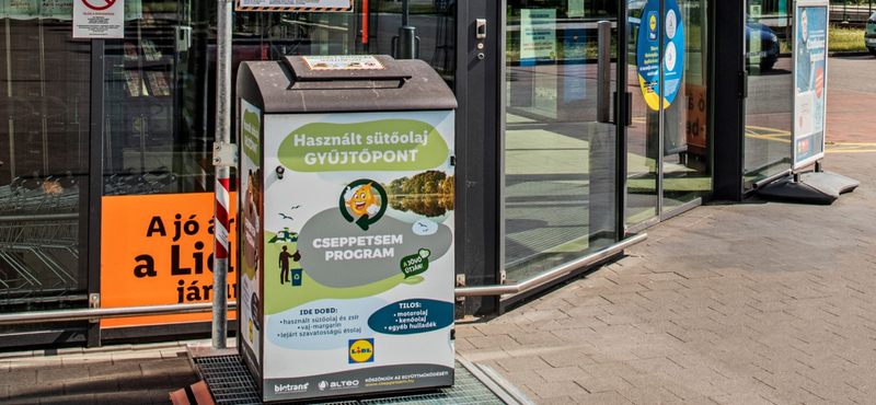 Már 120 Lidl áruháznál le lehet adni a használt sütőolajat