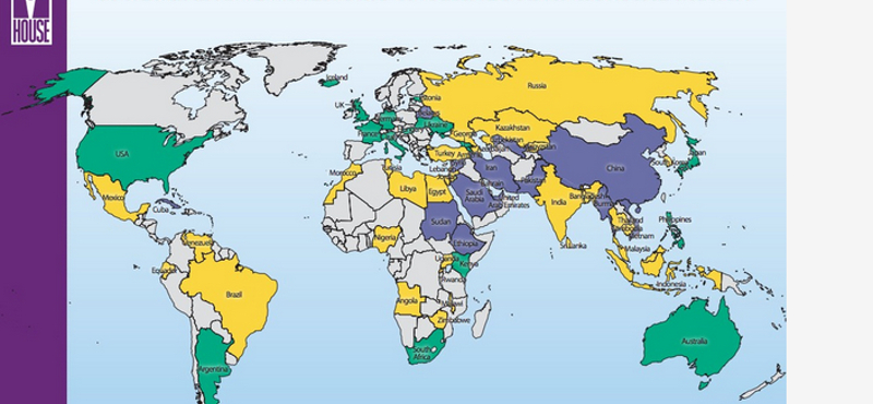 Itt az internet szabadságának világtérképe