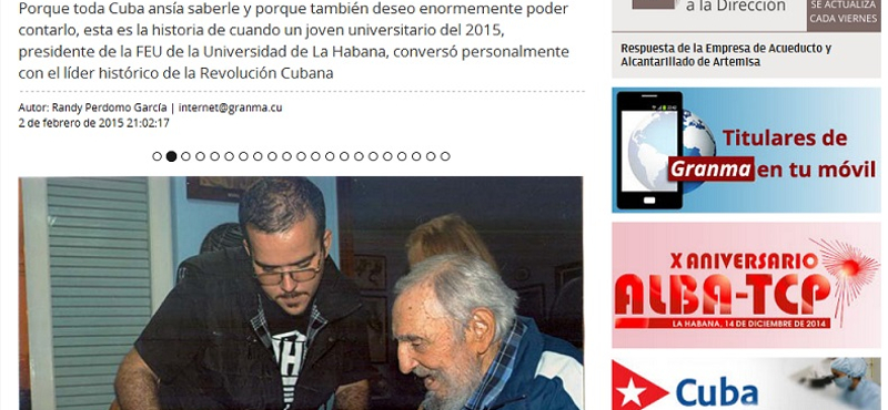 Fidel Castro él, fotók is készültek róla