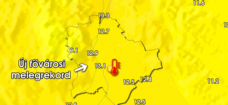 Megdőlt a melegrekord Budapesten