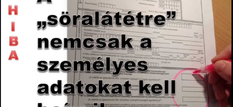 A NAV bemutatja a 7 gyakori hibát, amit szja-bevalláskor elkövetünk