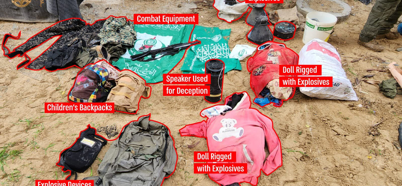 Gyerekruhákat és hátizsákokat preparál robbanóanyagokkal a Hamász