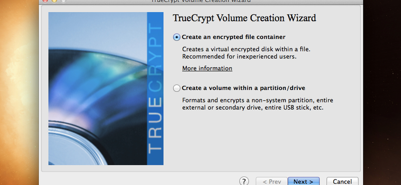 Itt a TrueCrypt 7.1: ingyenes titkosítás több platformon