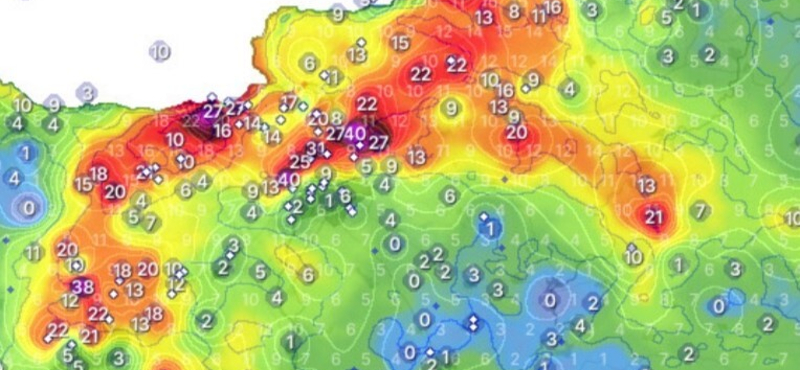 Van, ahol 40 milliméternyi eső esett az éjjel, de az Alföldre sajnos nem jutott elég csapadék