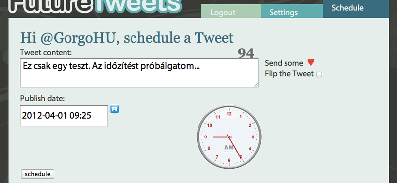 A Twitter üzenetek időzítésének legegyszerűbb módja!