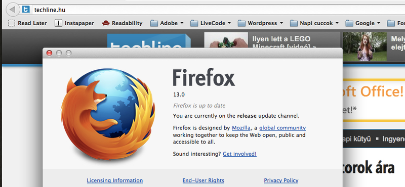 Már letölthető a Firefox 13 végleges változata!