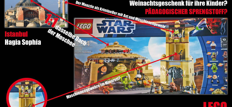 Jabba LEGO-palotája sértette meg a törököket