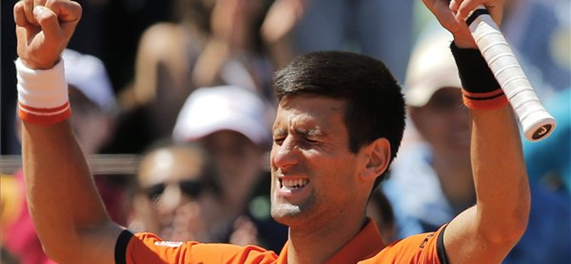 Roland Garros: Djokovic játszik döntőt vasárnap Wawrinkával