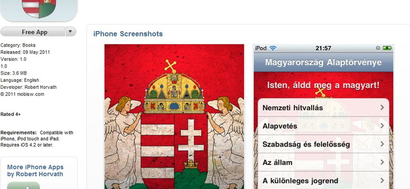 Elkészült a Magyarország Alaptörvénye alkalmazás