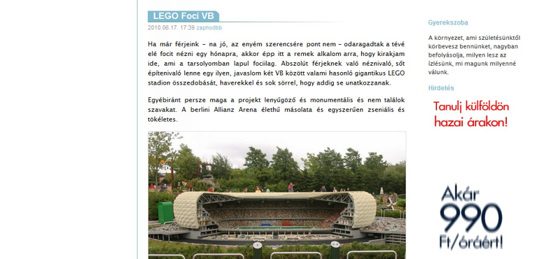 Focistadion Legóból