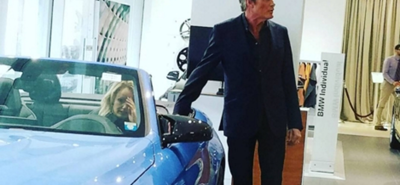 Az egyik legmenőbb BMW-t nézte ki David Hasselhoff