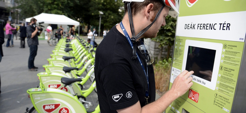 Öttel több Bubi-állomás működik mától Budapesten