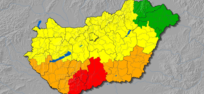 Piros riasztást adtak ki zivatarok miatt, véget ér a kánikula