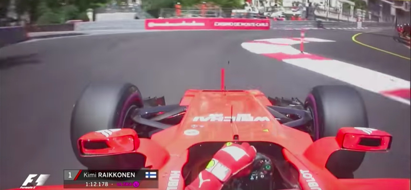 Ilyen volt Kimi Räikkönen leggyorsabb monacói köre – videó