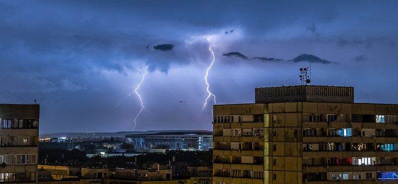 Tizennégy megyére adtak ki elsőfokú figyelmeztetést zivatarok miatt