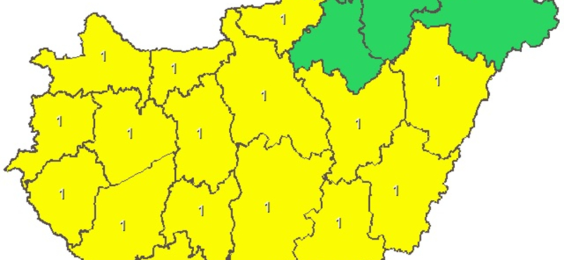 Figyelmeztetést adtak ki: bármikor leszakadhat az ég