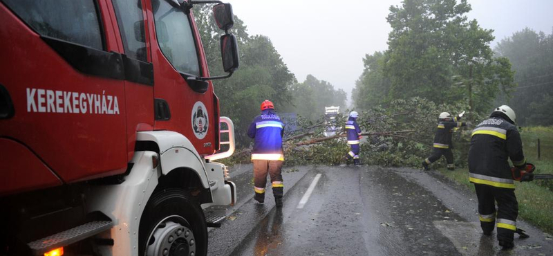 Vihar: letört faágak és elöntött garázsok miatt riasztották a tűzoltókat