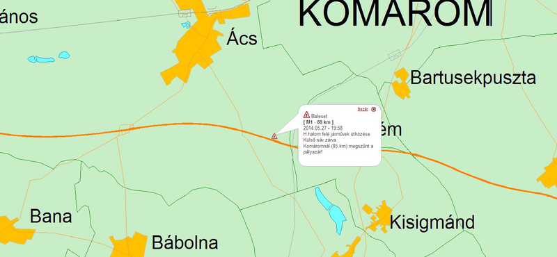 25-en megsérültek egy balesetben az M1-esen