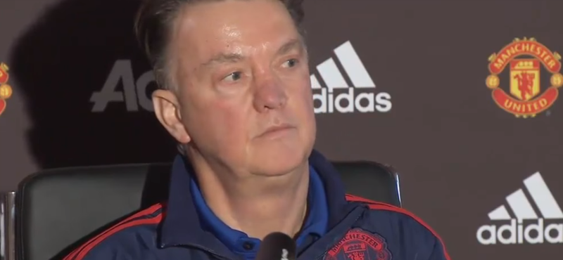 Van Gaal kriptahangulatban olvasott be az újságíróknak