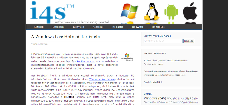 A Hotmail története