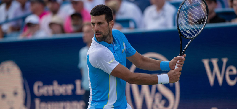 Djokovic maratoni csatában legyőzte Alcarazt a cincinnati tenisztornán