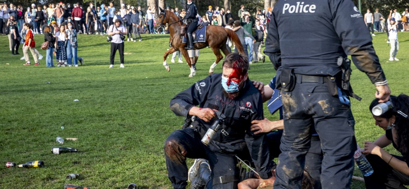 Áprilisi tréfának indult, véres tömegoszlatással ért véget egy illegális buli Brüsszelben