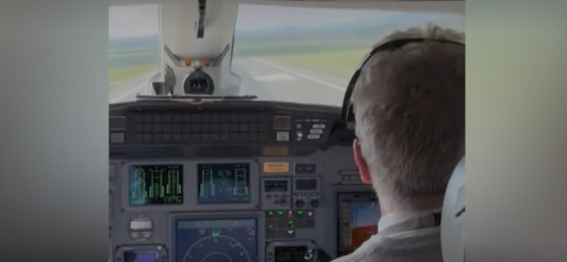 Videóra vették, ahogy hatalmas szélviharban landol egy kisrepülő Skóciában