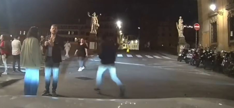 Egy pillanat alatt hős lett az olasz taxis, aki beletaposott a gázba, és utolért egy táskatolvajt – videó