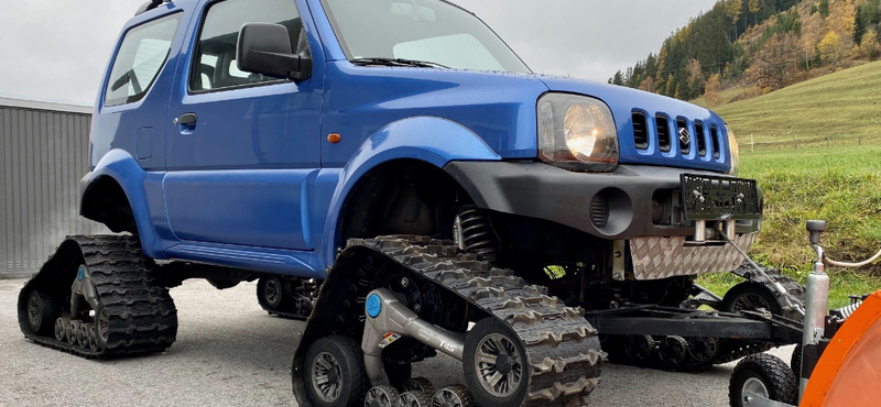 Kívánja a havat ez az éppen eladó hernyótalpas Suzuki Jimny