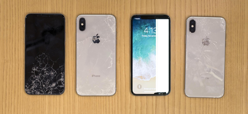 Töréstesztre vitték az iPhone X-et, és csúnyán leszerepelt – videók