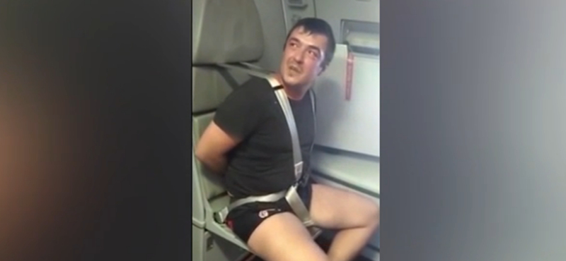 Videó: Lekötöztek egy részegen verekedő utast az Aeroflot járatán