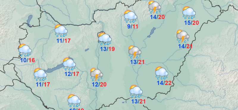 Pénteken sem kényeztet el minket az időjárás