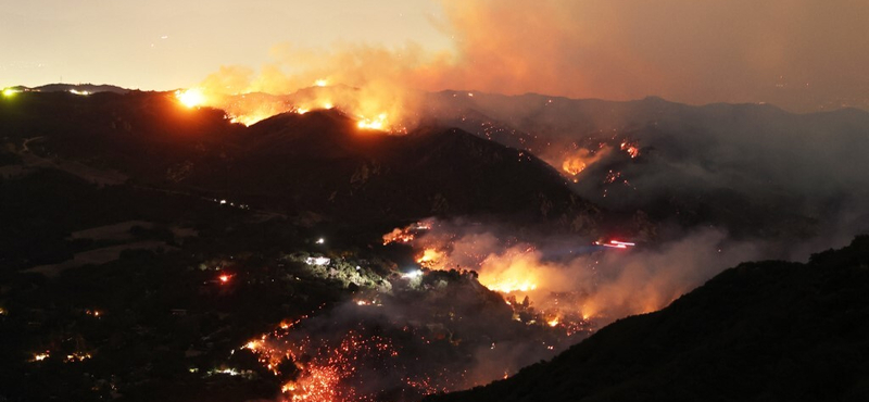 Tűztornádót videóztak a Los Angeles-i apokalipszisben