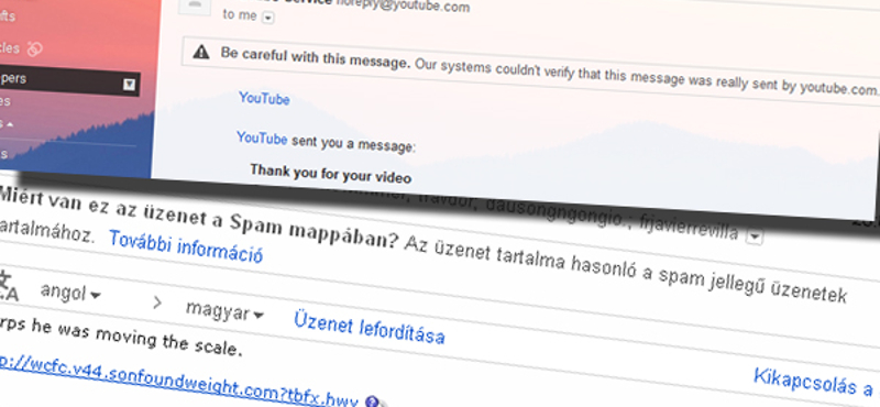 Gmail: megmagyarázzák mitől spam a spam...