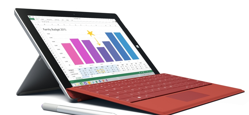 Pihekönnyű és olcsóbb táblagép a Microsofttól: jön a Surface 3