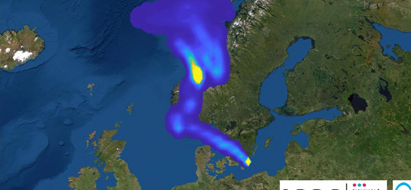 Videón az óriási gázfelhő, ami Svédország és Norvégia fölött kezdett keringeni