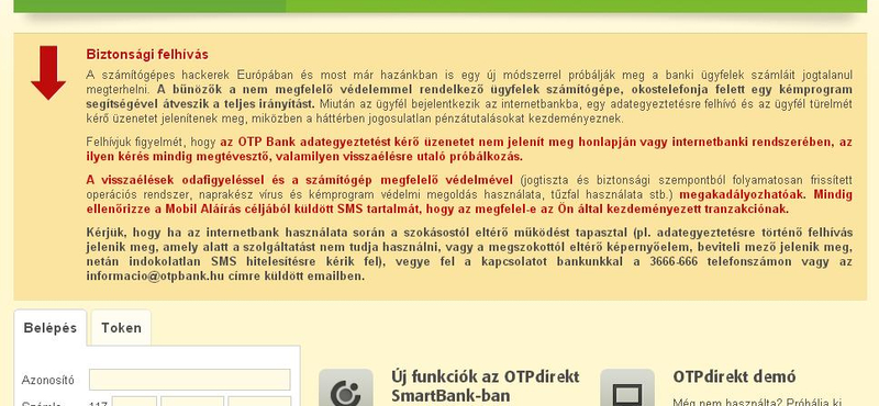 Új módszerrel lophatják el a magyar netbankolók pénzét