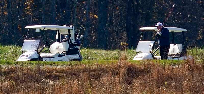 Trump golfozott, amikor Biden megnyerte a választást