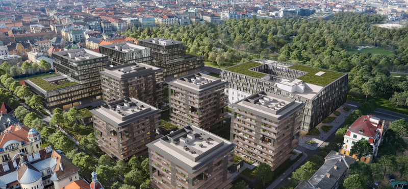 Így képzelik most el Garancsi Városliget mellett épülő megaprojektjének lakóházait