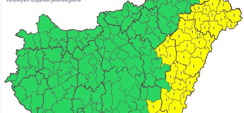 Visszavonta a másod- és a harmadfokú riasztásokat a meteorológiai szolgálat