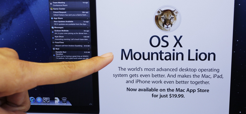 Frissítés érkezett az OS X Mountain Lion rendszerhez