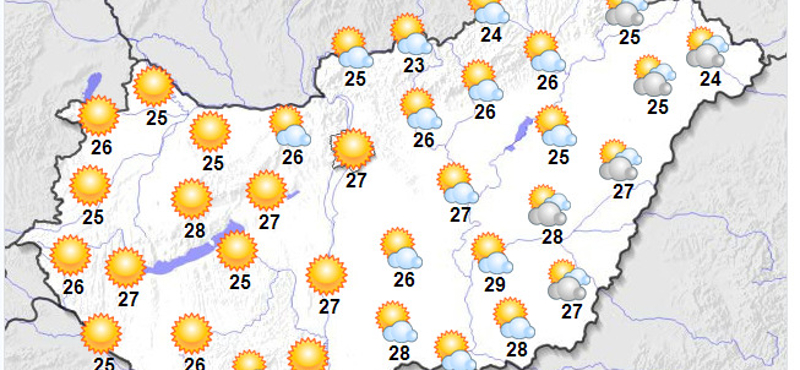 Hőség az eső leghalványabb esélye nélkül