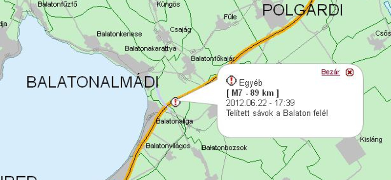 Megtelt az M7-es a Balaton felé