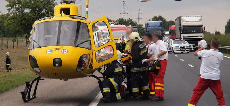 Mentőhelikopter vitte el az elgázolt somogyi motorost