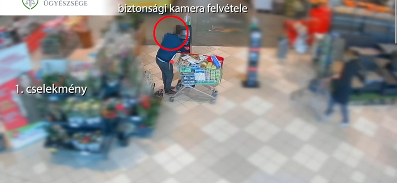 Kosárszámra lopott a szupermarketből egy zalai férfi – videó