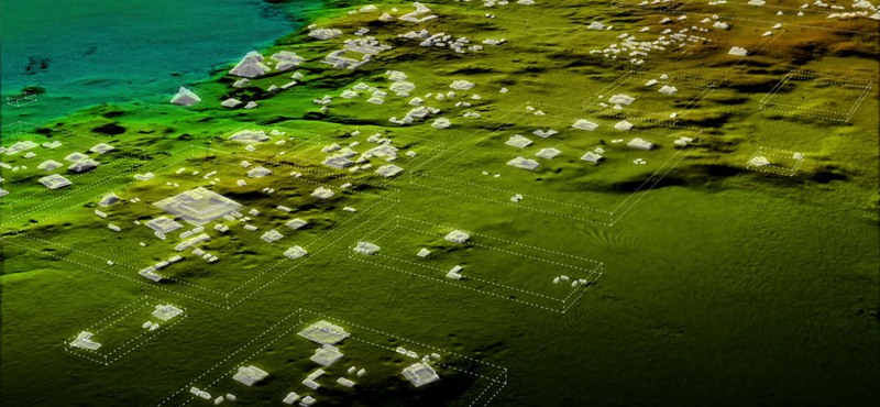 60 000 (!) rejtett, ősi maja építményre, köztük egy 30 méteres piramisra bukkantak tudósok