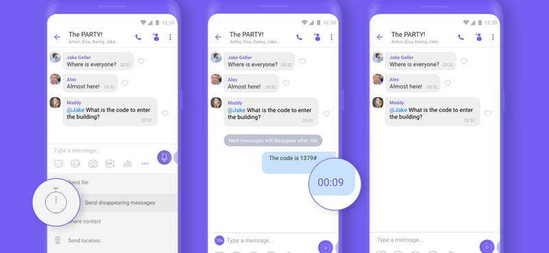 Hasznos újítás a Viberben: megoldották, hogy ne lehessen képernyőképet készíteni az eltűnő üzenetekről