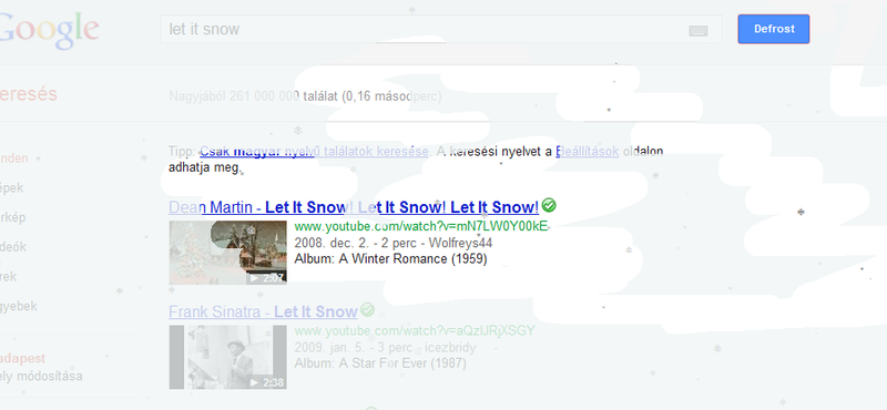 A Google téli meglepetése