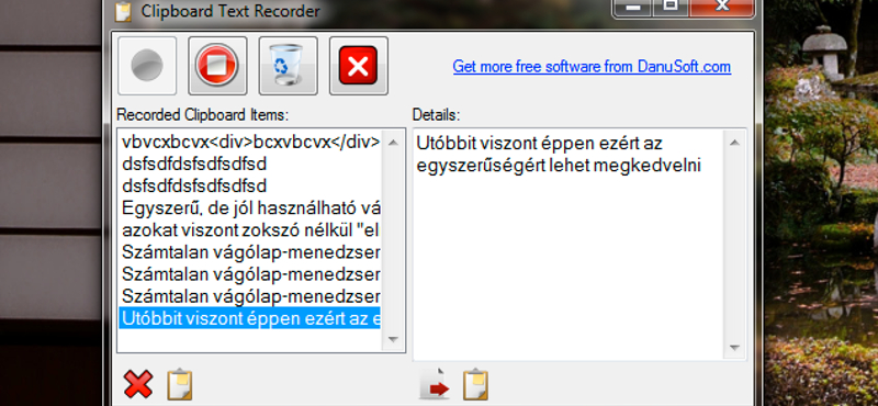 Egyszerű, de jól használható vágólap-menedzser
