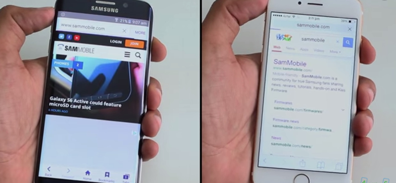 iPhone 6 vs. Galaxy S6 edge: egy igazi sebességteszt